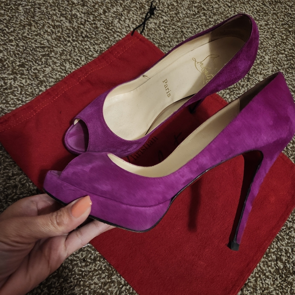 Christian Louboutin Peep Toe Heels